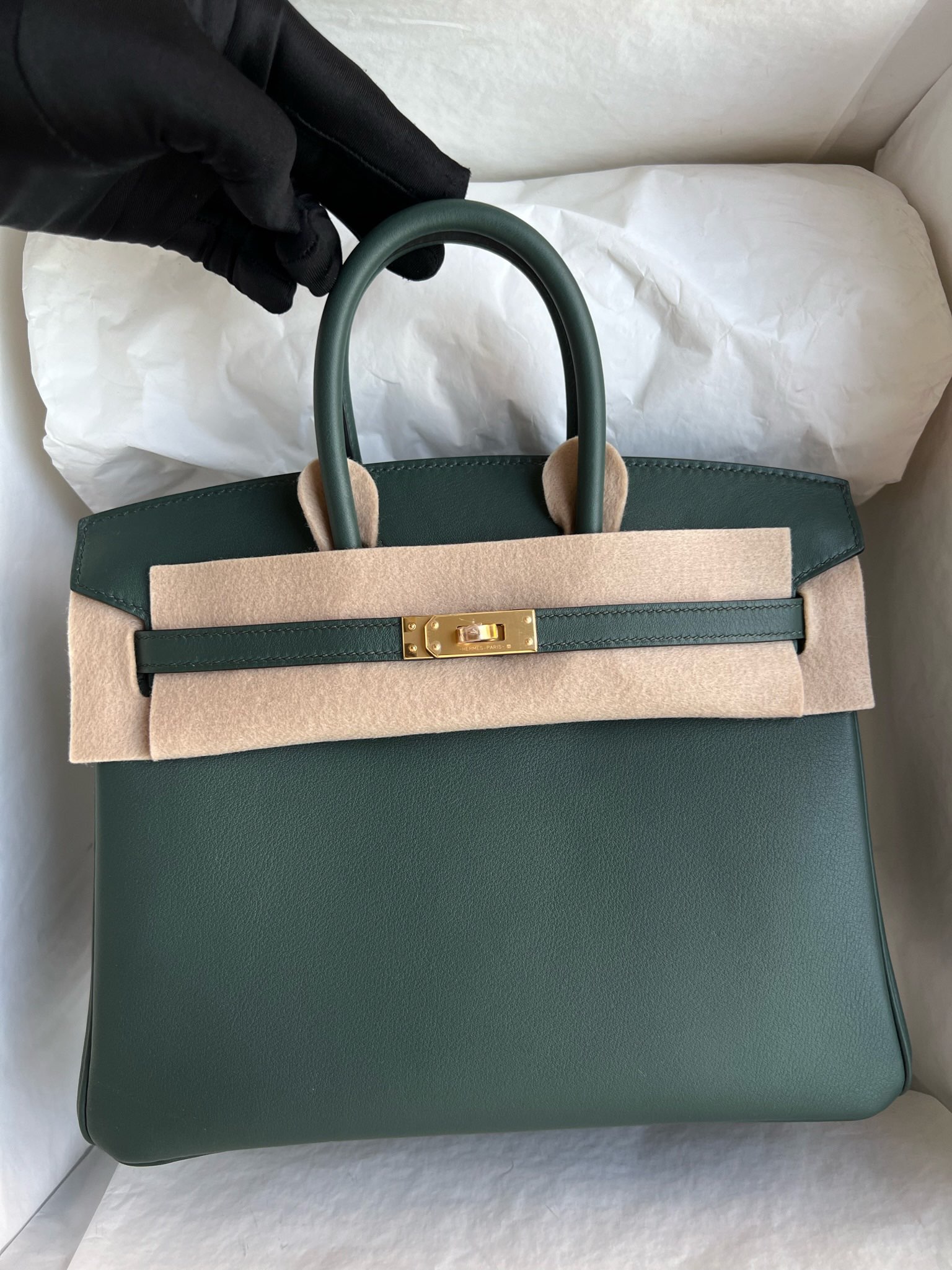 에르메스 버킨백25 사이프러스 그린 금장